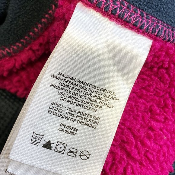 Columbia Women's Cozy Fleece Zip Teddy Jacket - Pink and Black - Small - Picture 7 of 7